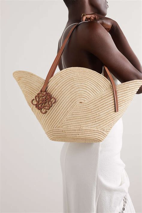 loewe's style raffia bags